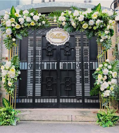Cổng hoa lụa 2